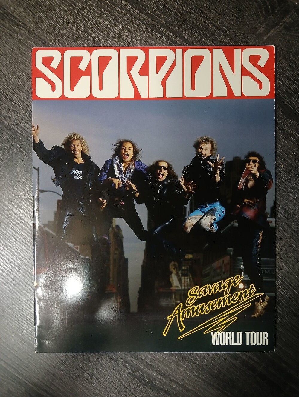 Vtg Scorpions Savage Amusement Concert Tour Program 1988 Heavy Metal Collectible